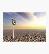 Tempolimit Photographic Print