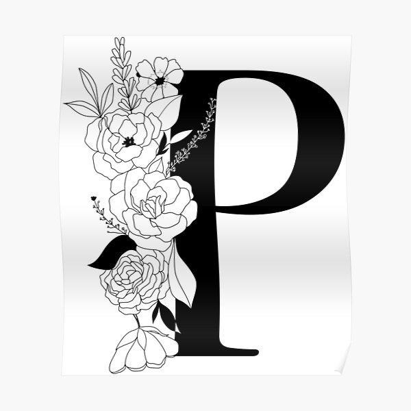 Name P Flower Posters Redbubble
