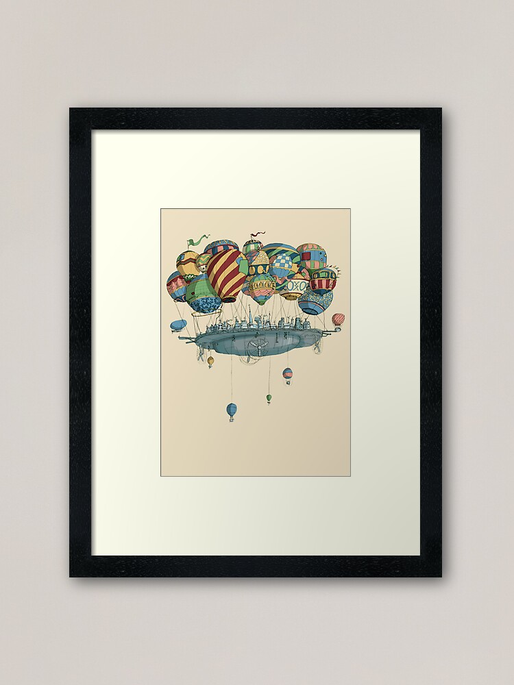 Thumbnail 2 of 7, Framed Art Print, Mortal Engines: Airhaven designed and sold by sketchydoodle.