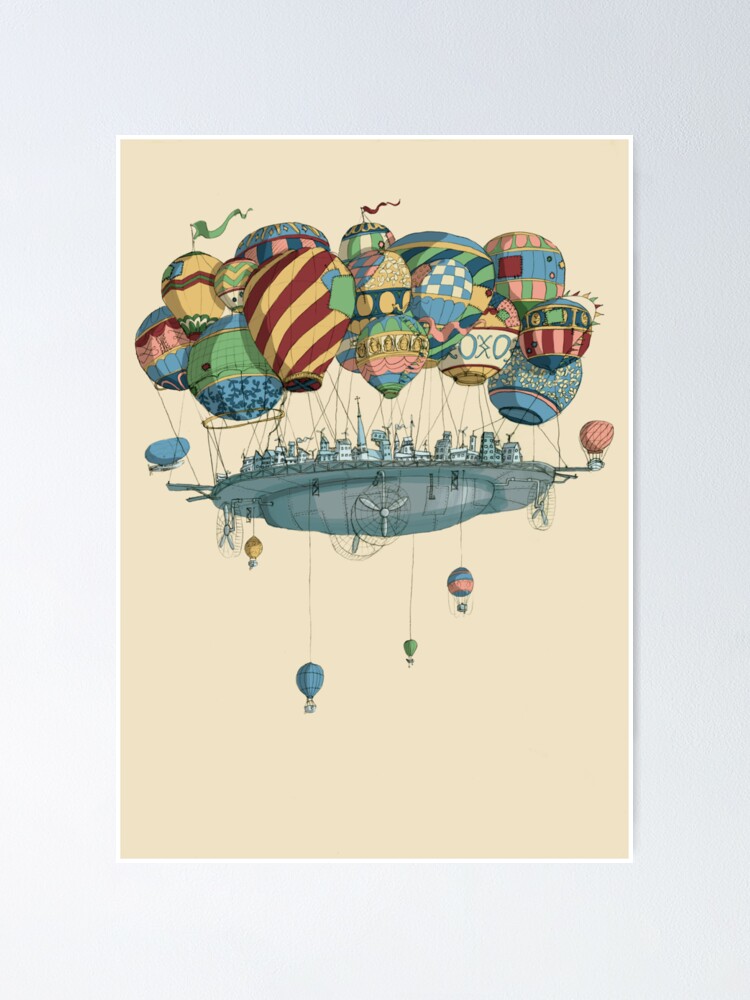 Thumbnail 2 of 3, Poster, Mortal Engines: Airhaven designed and sold by sketchydoodle.