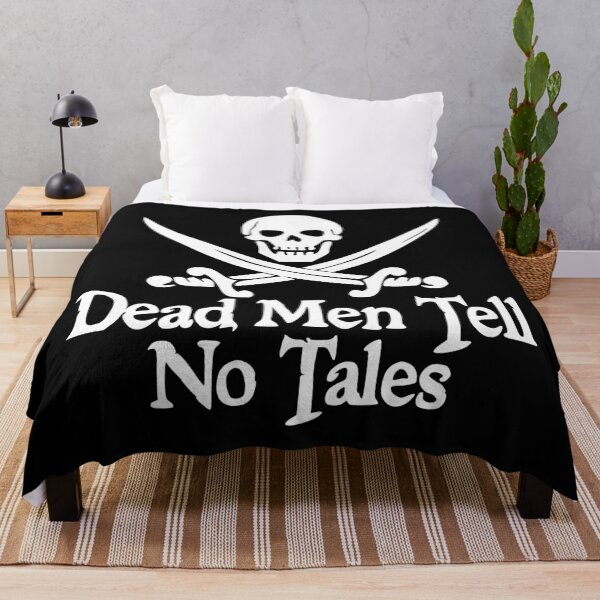 Item preview, Pirates Skull Crossed Swords Dead Men Tell No Tales - White  designed and sold by Pink Pineapple Works.