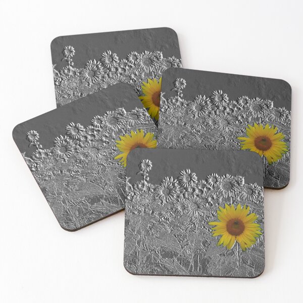 Item preview, sunflower as abstract art designed and sold by Ratsrule67.