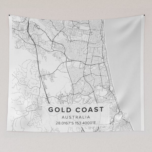 Item preview, Gold Coast Map designed and sold by Kara515.