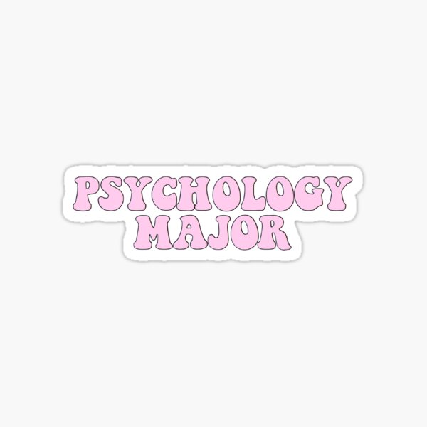 Psychology major - pink Sticker
