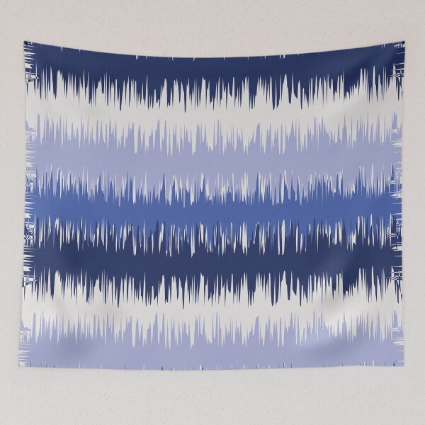 Item preview, Blue Hues Abstract Ocean Waves designed and sold by iCraftCafe.