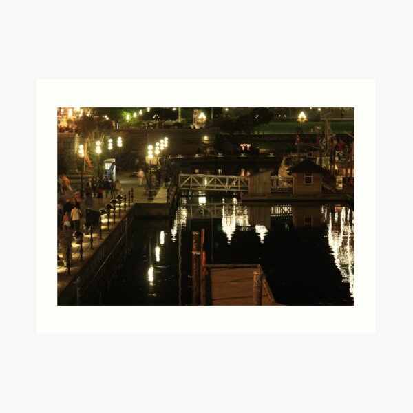 Night at the Warf Art Print