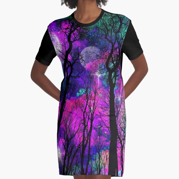 Magic forest Graphic T-Shirt Dress