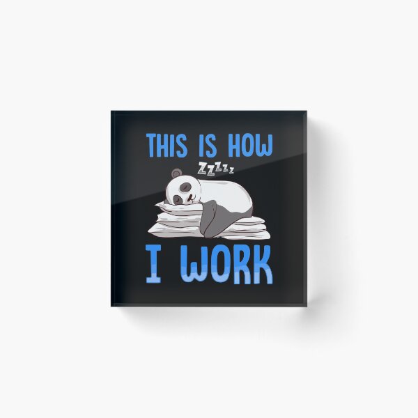 Artikelvorschau, Cute & Funny So arbeite ich Lazy Panda Working entworfen und verkauft von perfectpresents.