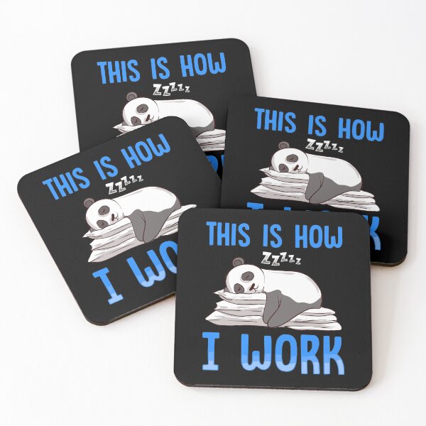 Artikelvorschau, Cute & Funny So arbeite ich Lazy Panda Working entworfen und verkauft von perfectpresents.