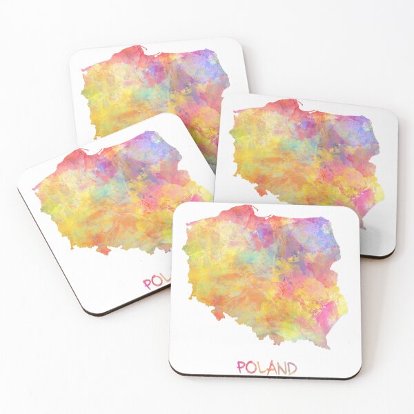 Item preview, Poland map watercolor #poland designed and sold by JBJart.