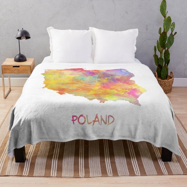 Item preview, Poland map watercolor #poland designed and sold by JBJart.