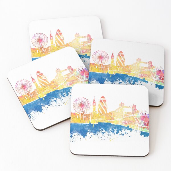 Item preview, London skyline map city London Eye #london designed and sold by JBJart.