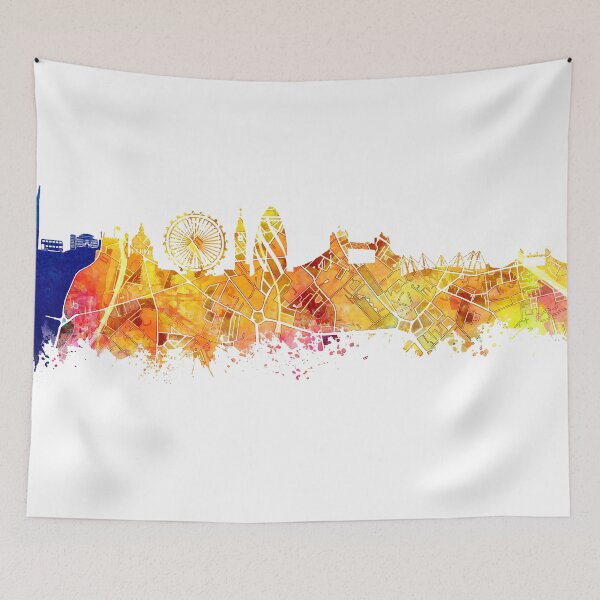 Item preview, London skyline map city Tower #london designed and sold by JBJart.