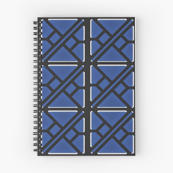 Item preview, Black "cobogó" square pattern - blue version designed and sold by wagnerps.