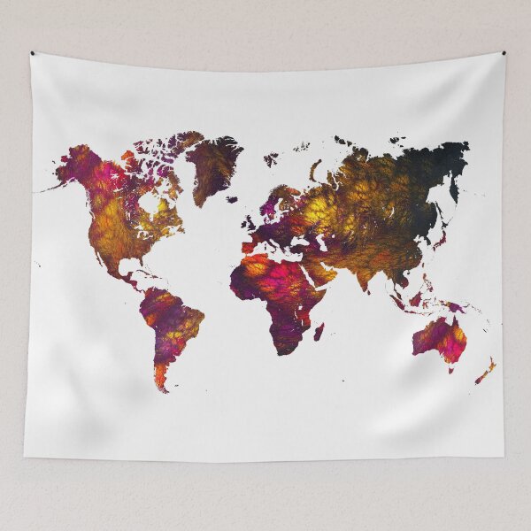 Item preview, World Map Mountains #worldmap #map designed and sold by JBJart.