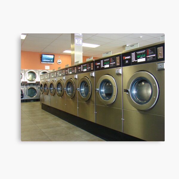 Busy laundromat with old-fashioned washing machines Wall Art, Canvas  Prints, Framed Prints, Wall Peels