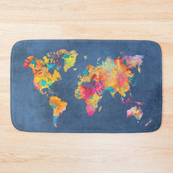 Item preview, blue world map #map #worldmap designed and sold by JBJart.