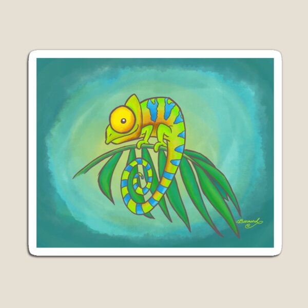 Colorful Chameleon! Magnet