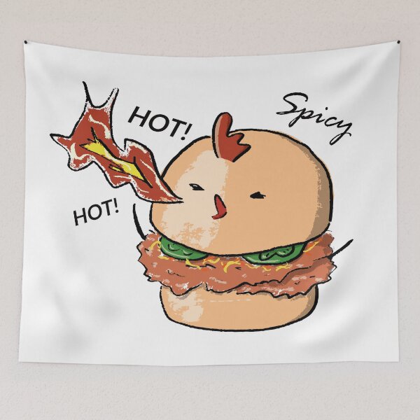 Item preview, Spicy Hot Fire Chicken Sandwich designed and sold by Happyangel369.