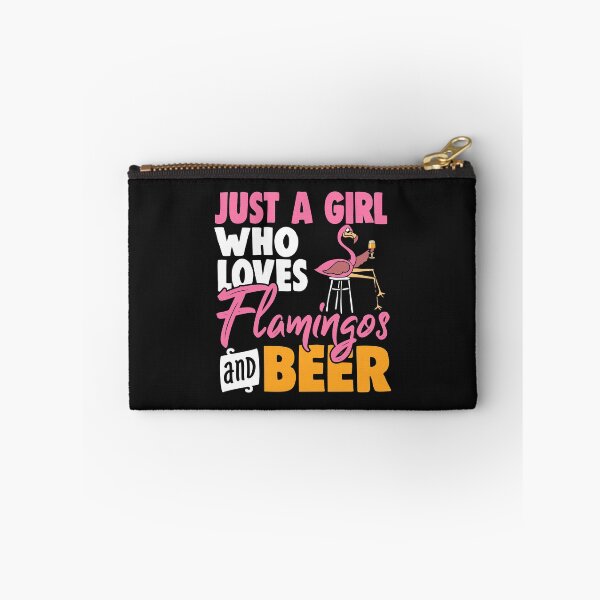 Item preview, Womens Flamingo product I Just A Girl Who Loves Flamingos And Beer designed and sold by biNutz.