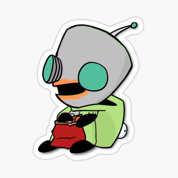 Gir snacking on cheetos Sticker