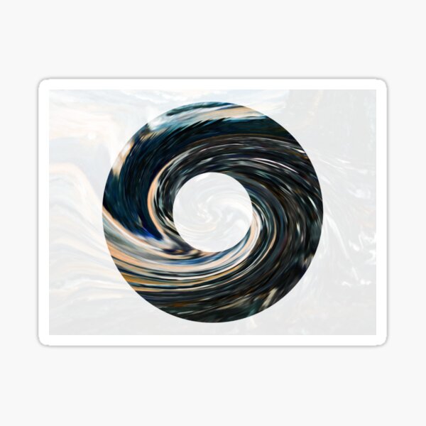 Pacific Ocean Swirl Sticker