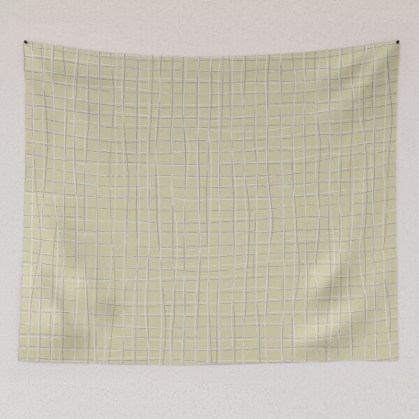 Item preview, Grey threads on yellow ochre designed and sold by BlertaDK.
