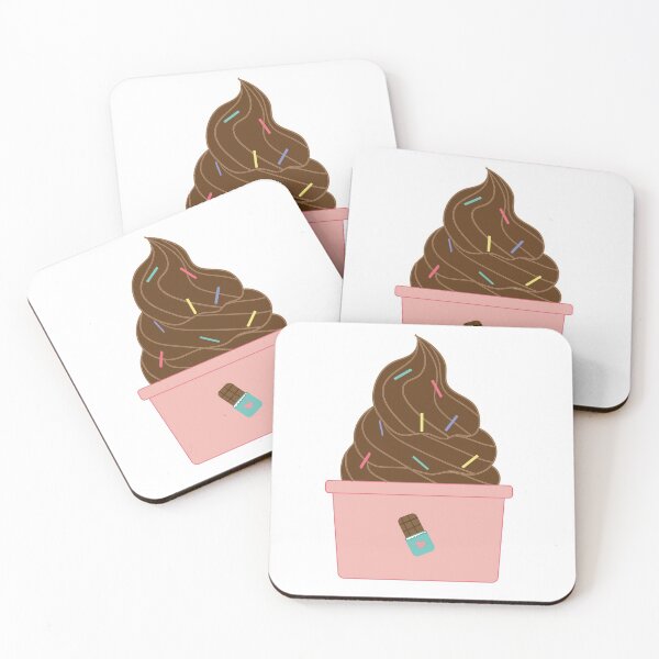 Item preview, Cup of Chocolate Froyo with Rainbow Sprinkles designed and sold by M-lee400.