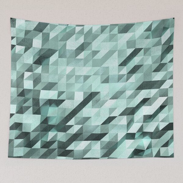 Item preview, Slanted Squares - Turquoise designed and sold by CosmicView.