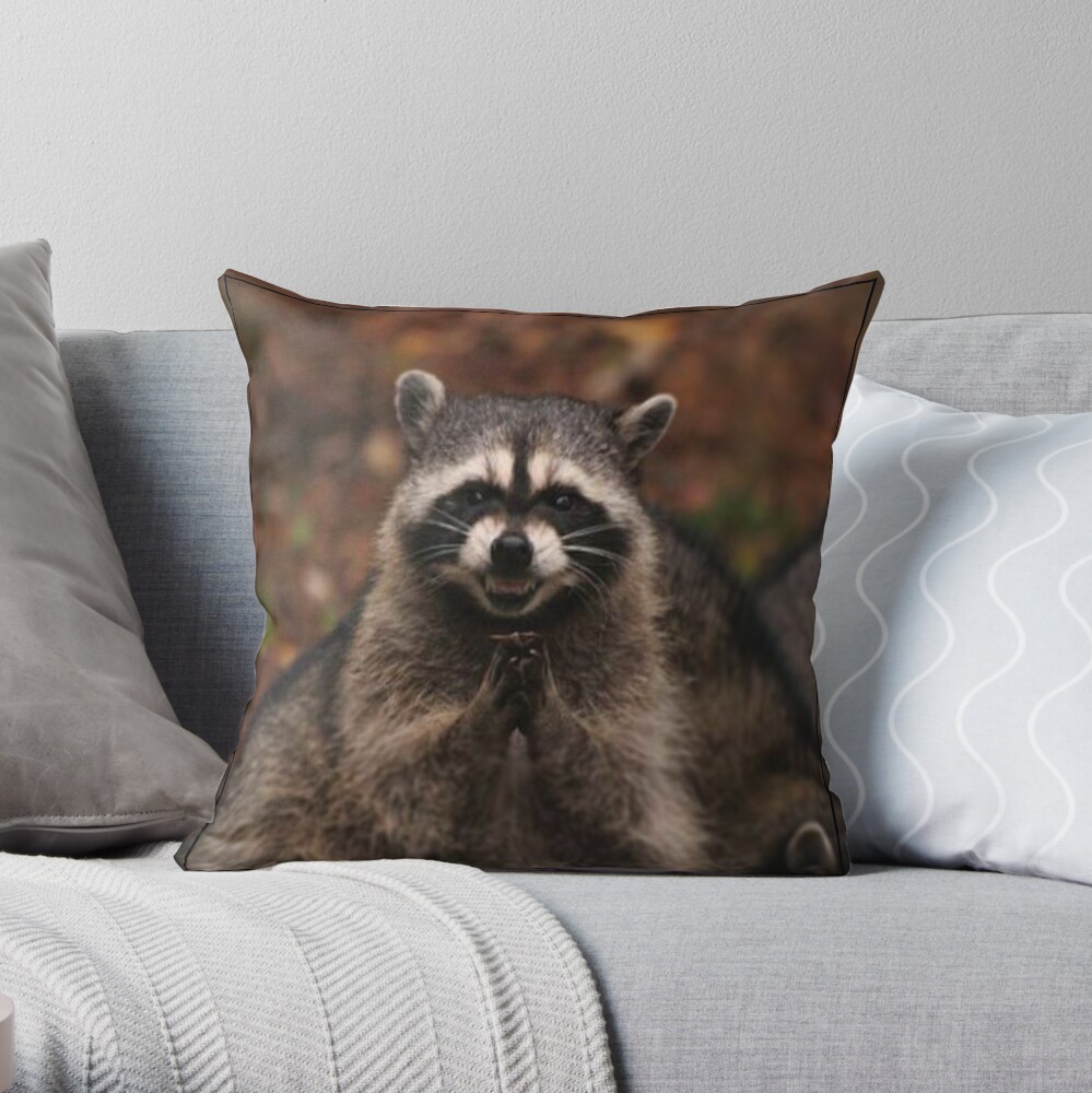 racoon body pillow