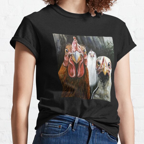 Photobomb Chickens Classic T-Shirt