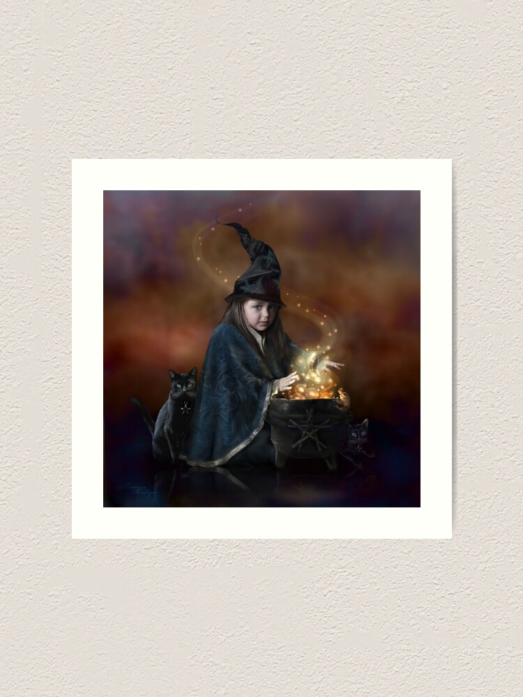 Alternate view of The Little Witch Art Print