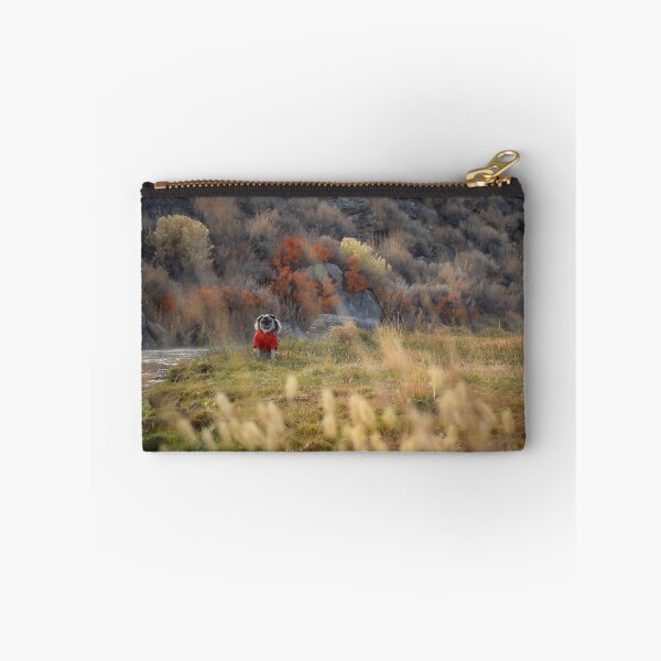 Item preview, Riverside Pug Bundled Up Snug designed and sold by pugventurephoto.