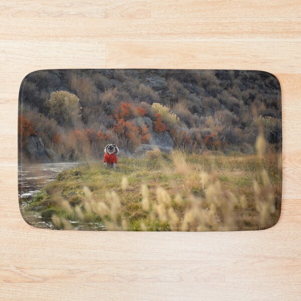Item preview, Riverside Pug Bundled Up Snug designed and sold by pugventurephoto.