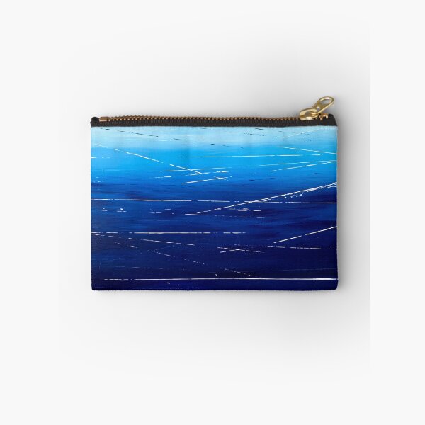 Item preview, Blue Abstract Painting with Lines  designed and sold by Samara DiMouro.