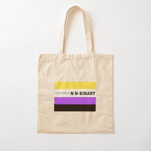 Future is Non-Binary, Black Zipper Tote Bag