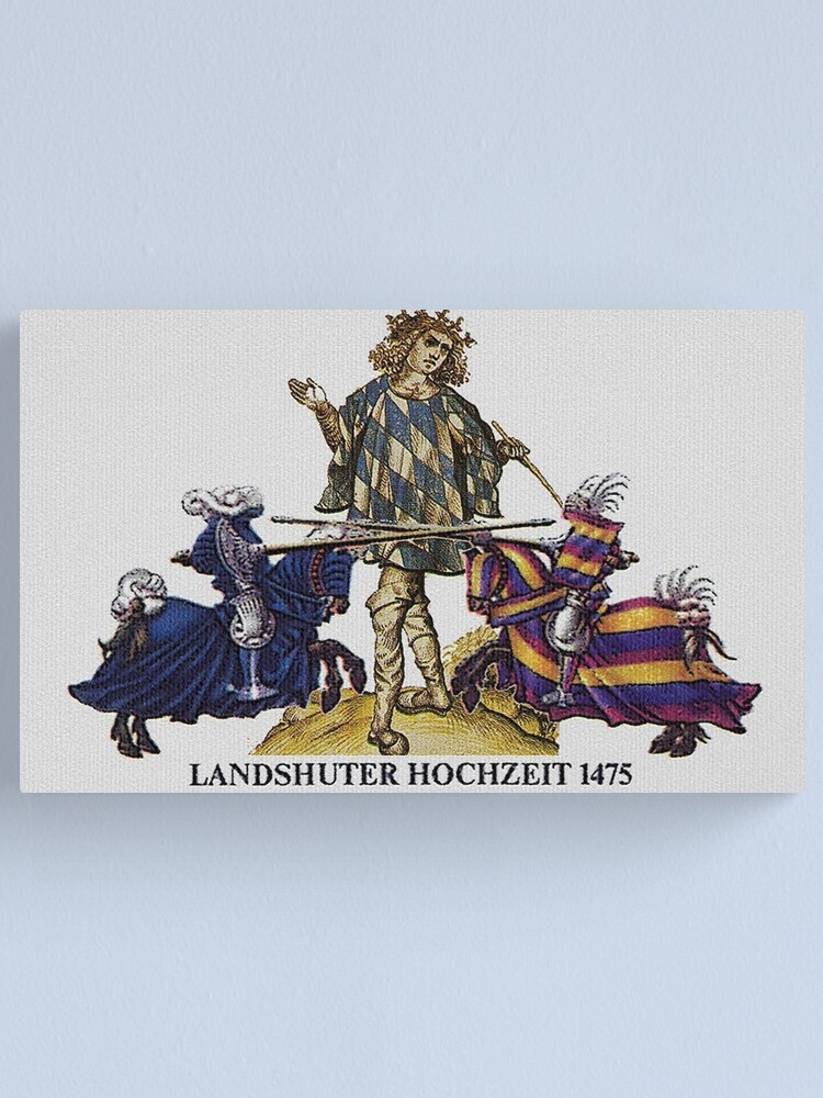 Alternate view of Bavarian Herald ...Landshuter Hochzeit-1475 Canvas Print