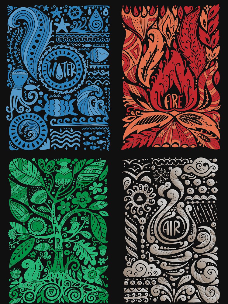 Four Elements of Nature by KingersDesigns