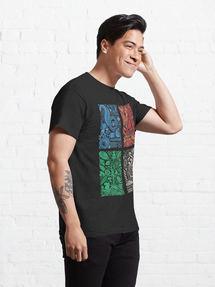 Alternate view of Four Elements of Nature Classic T-Shirt