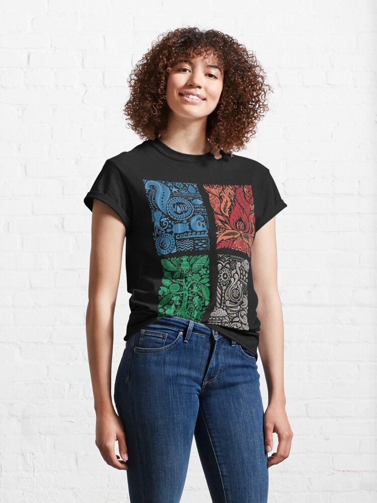 Alternate view of Four Elements of Nature Classic T-Shirt