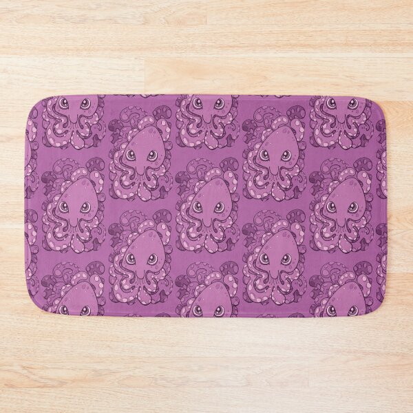 Item preview, Happy Octopus Squid Kraken Cthulhu Sea Creature - Spring Crocus Pink designed and sold by bignose1977.