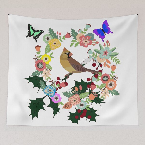 Item preview, Spring Wreath Brown Cardinal designed and sold by GL Digital Artwork .
