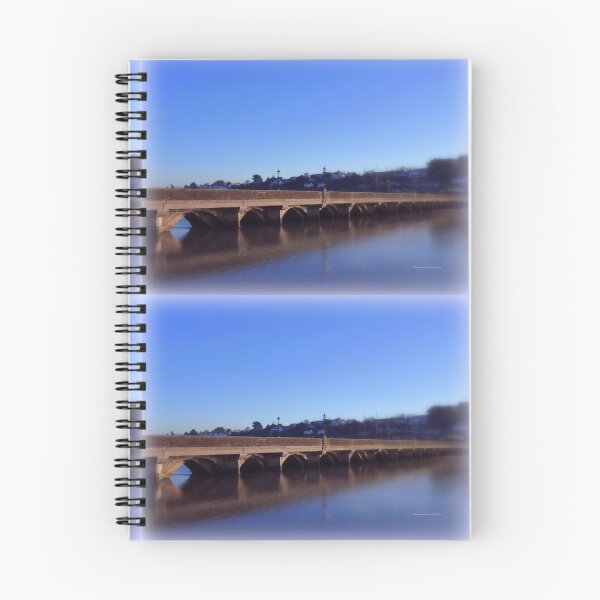 Item preview, Bideford Bridge in Blue designed and sold by Charmiene Maxwell-Batten.