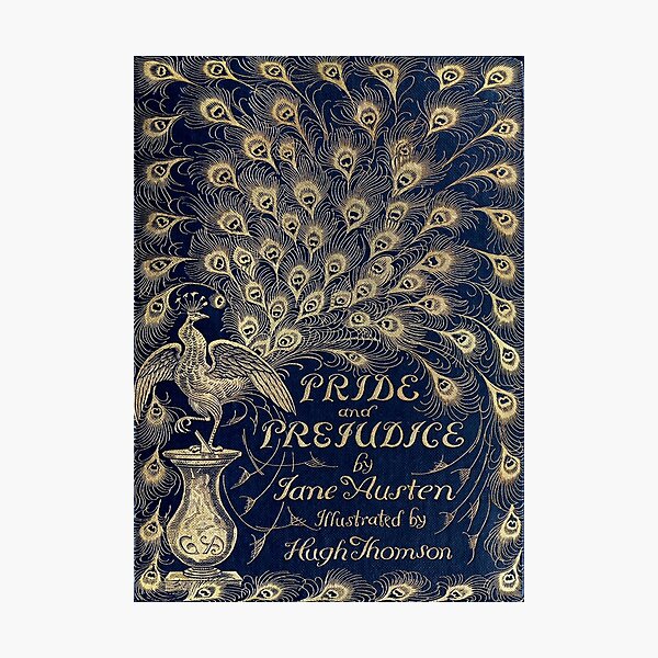 Item preview, Pride and Prejudice Peacock Cover designed and sold by Xhex115.