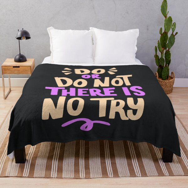 Item preview, Do or do not there is no try motivational quote designed and sold by TheSimpleMan.