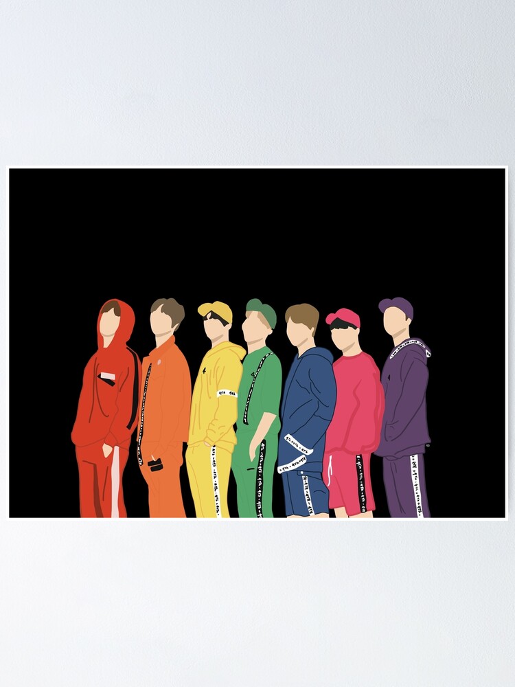 Bts 4th Muster Bangtan Poster By Bookishandgeeky Redbubble