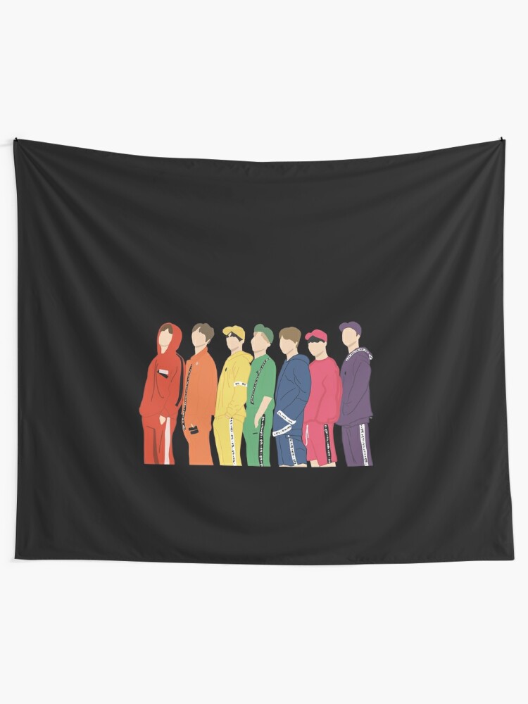 Bts 4th Muster Bangtan Tapestry By Bookishandgeeky Redbubble