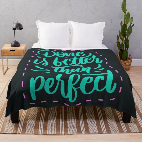 Item preview, Done is better than perfect motivational quote designed and sold by TheSimpleMan.
