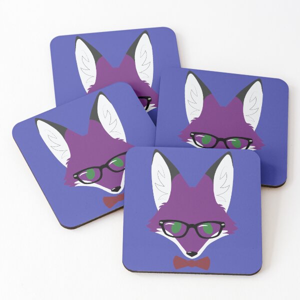 Item preview, Simple fox - Nerdy - Purple 1 designed and sold by storm-fox-art.