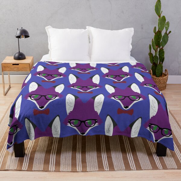 Item preview, Simple fox - Nerdy - Purple 1 designed and sold by storm-fox-art.